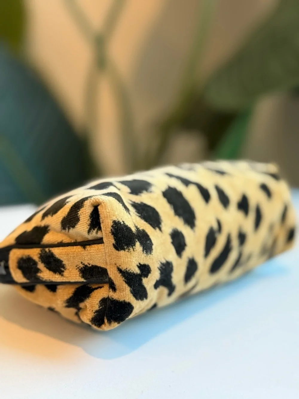 Christian Dior ‘Leopard Velvet Pouch’